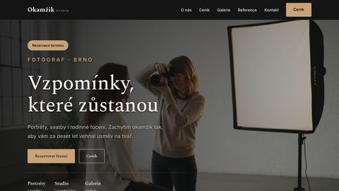 Ukázkový web — fotograf