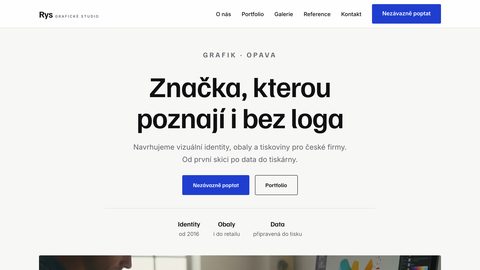 Ukázkový web — grafik