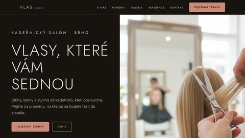 Ukázkový web — kadeřnictví