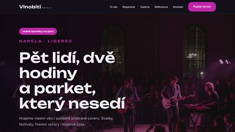 Ukázkový web — kapela