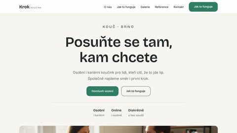 Ukázkový web — kouč